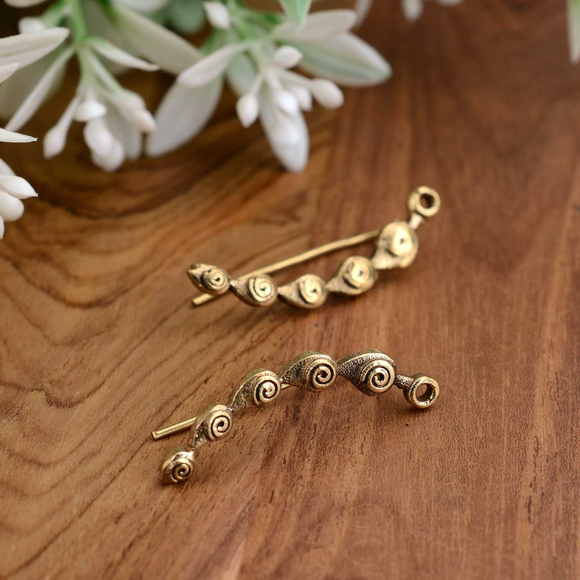 2024 Women Ear Climber Earring Jewelry Bohemia Women Fashion Ear Climber Earring Gold Plated Climber