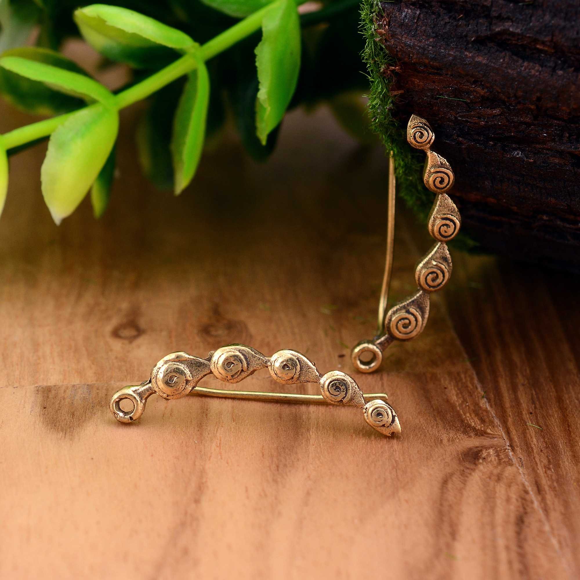 2024 Women Ear Climber Earring Jewelry Bohemia Women Fashion Ear Climber Earring Gold Plated Climber