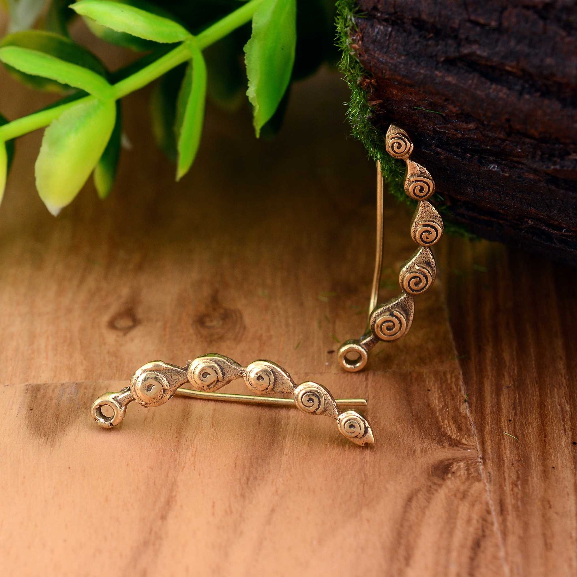 2024 Women Ear Climber Earring Jewelry Bohemia Women Fashion Ear Climber Earring Gold Plated Climber