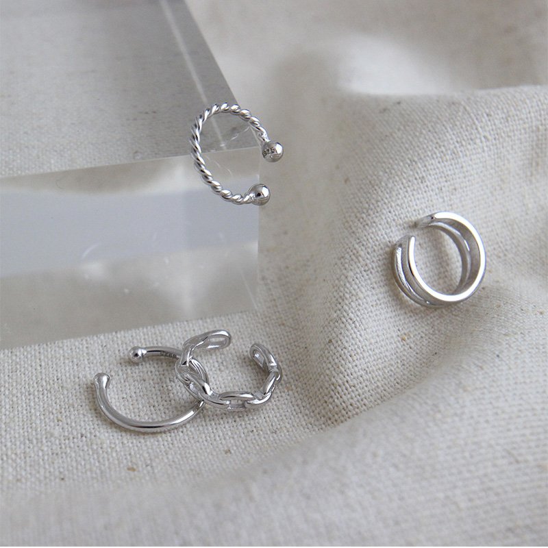 wholesale earrings mixed ear cuff clip sterling silver gold plated ear cuff earrings 925 minimalist