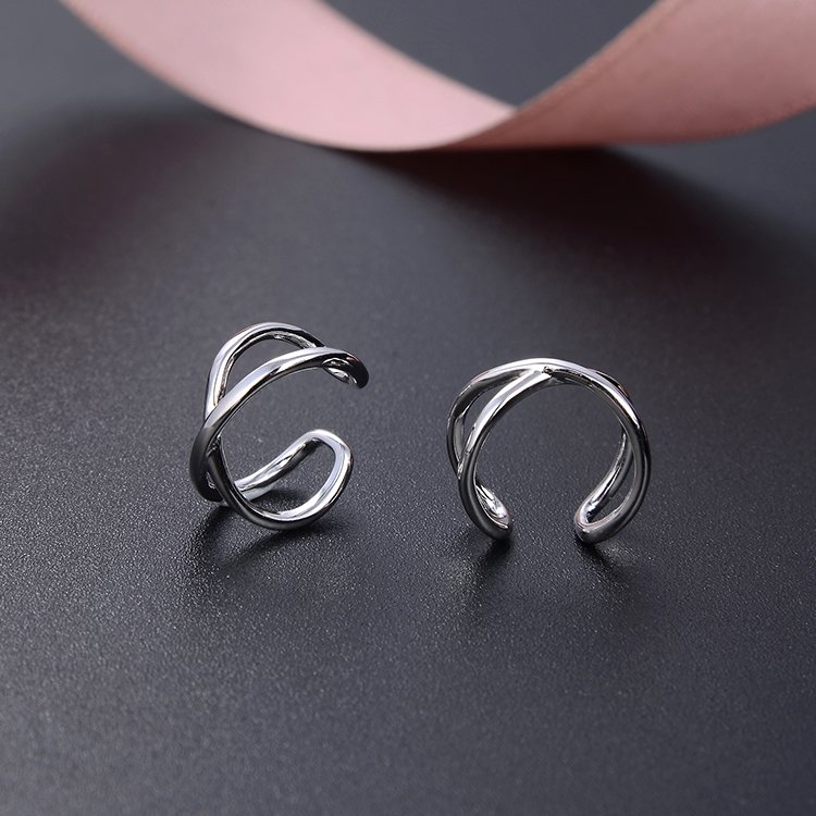 925 sterling silver women accessories dainty jewelry ear cuff earrings