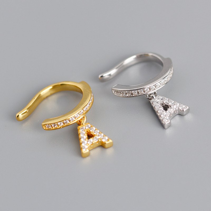 Powell Fine Earring Women Accessories Jewelry Zircon Paved S925 Sterling Silver Ear Cuff Earrings