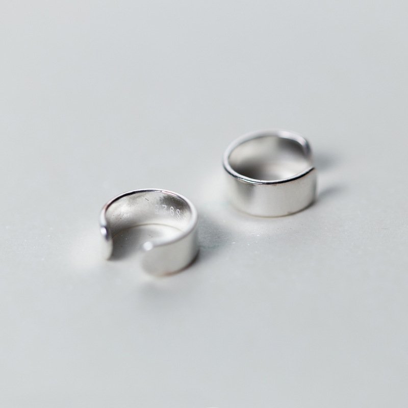 925 Sterling Silver Fashion Polishing Geometric Tiny Cuff Earrings For Women Girls Party Fine Jewelry Accessories