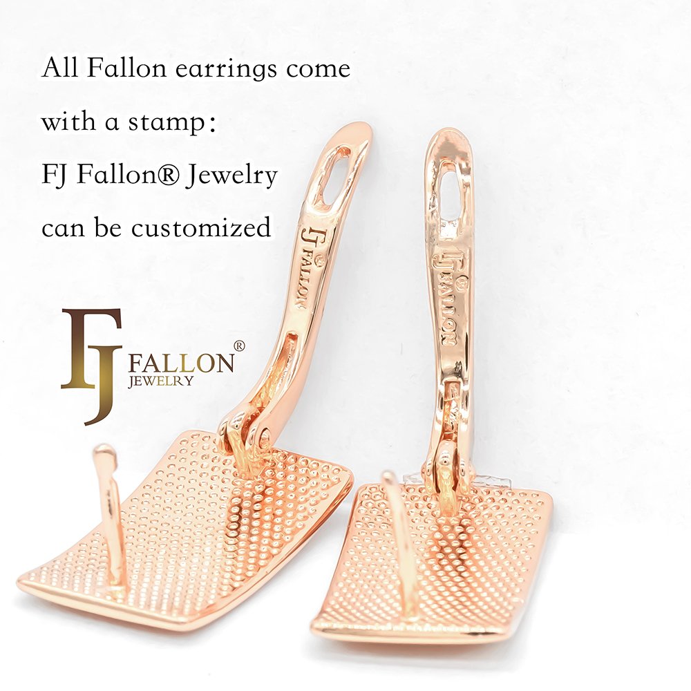 F82202802 FJ Fallon Fashion Jewelry Flower Cluster Ear Cuff Earrings Plated In Rose Gold Brass Based