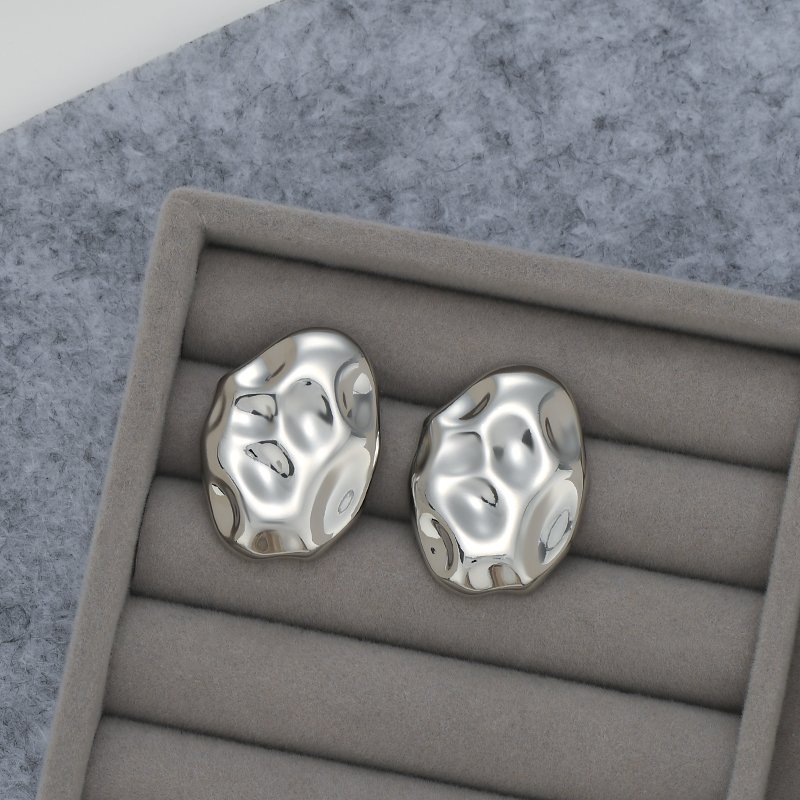 ED897547 S925 silver needle niche design, European and American style earrings, personalized earrings