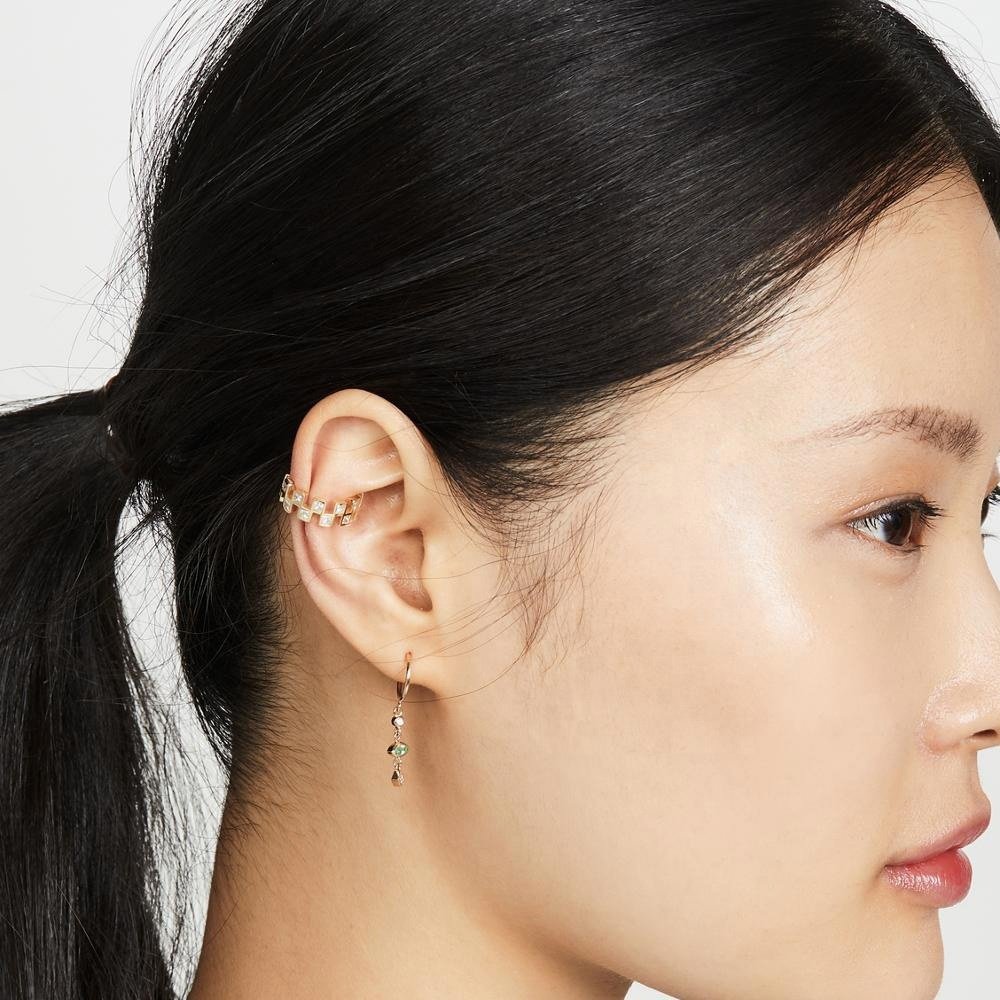 925 Sterling Silver Width Thick Hip Hop Fashion Upper Ear Cuff Earring Jewelry Wholesale