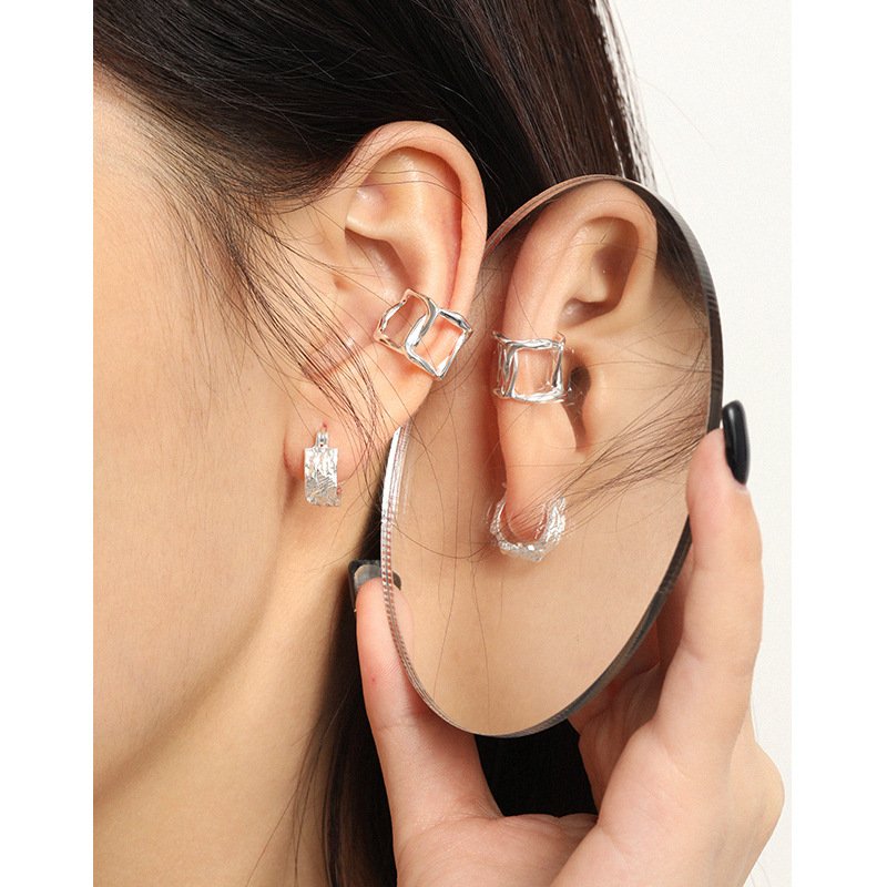 925 Silver Cuff Earring Claw Girls Jewelry . Clip Earring For Daily Wear