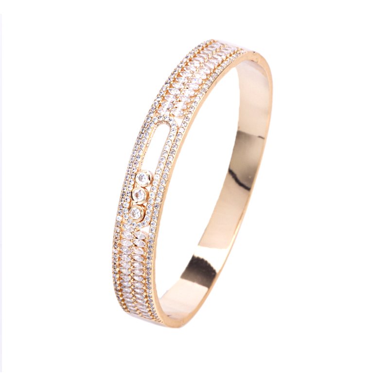 LX0008 High End 18K Gold Plated Fashion Jewelry Rings Solid Cuff Ring Bracelet Bangle Bracelet Copper Alloy Gold Jewelry