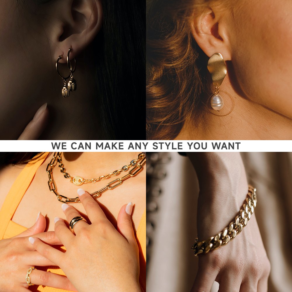 China Manufacturer Jewellery Factory Oem Odm Custom Design Vintage Schmuck Mens Women Fine Jewelry Wholesale Edelstahl Schmuck