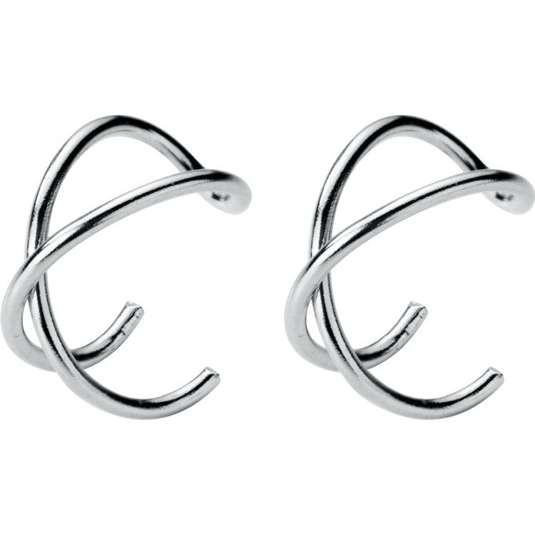 SP S925 Cuff Earrings Ear Cuff Earrings Style 925 Sterling Silver Simple Fashion for Women and Men Stud Earrings Super Jewelry