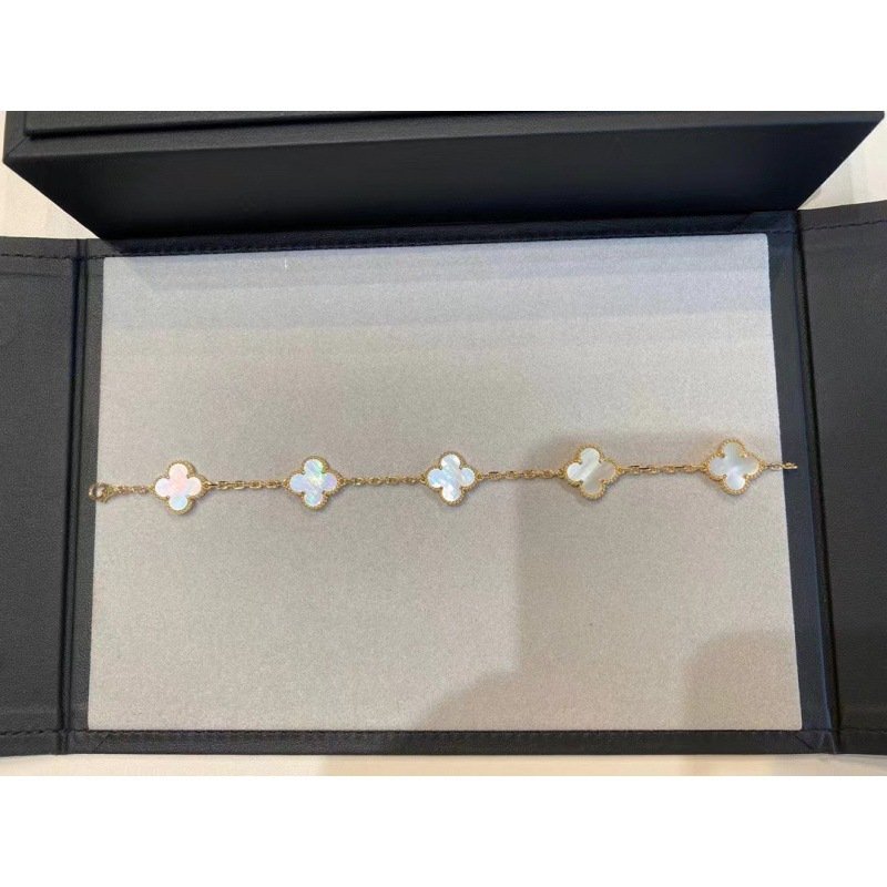 Fine 925 Four Leaf Clover Jewellery Sterling Silver Charm Bracelet Bangle Silver 925 Bracelets S925 Clover Jewelry