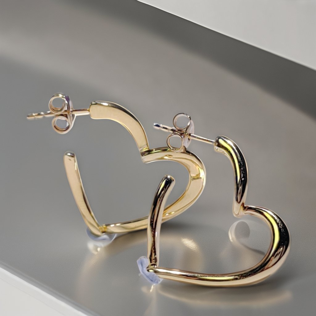 Popular High Design Custom Heart Fashion Hoop Earings Stud Earrings Jewelry For Girls Best Friend Sense Of Ceremony Gift