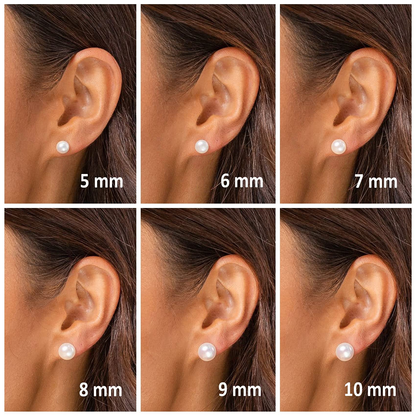 Fashion Earrings Sterling Silver Vintage Wedding Womens Silver Pearl Earrings Small Pearl Stud Earrings For Women