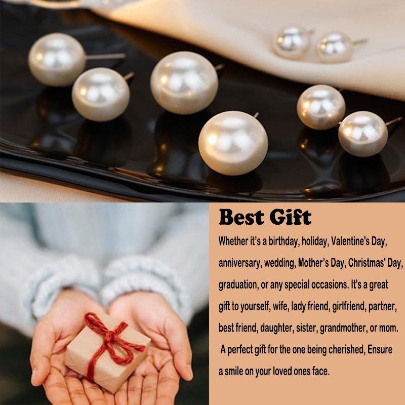 Fashion Earrings Sterling Silver Vintage Wedding Womens Silver Pearl Earrings Small Pearl Stud Earrings For Women