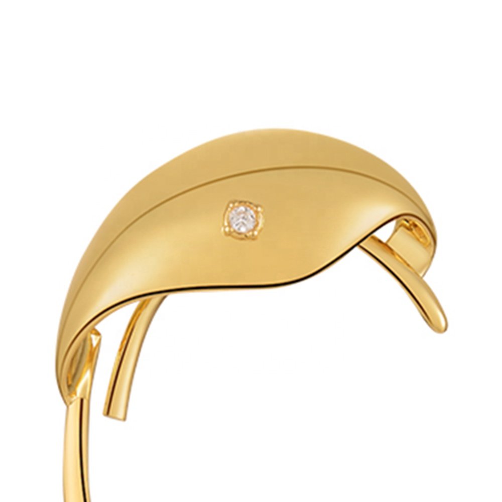 Irregular Clip On Ear Cuff Zircon For Women Party Earrings Original Design 18K Gold Plated Brass Jewelry E221386
