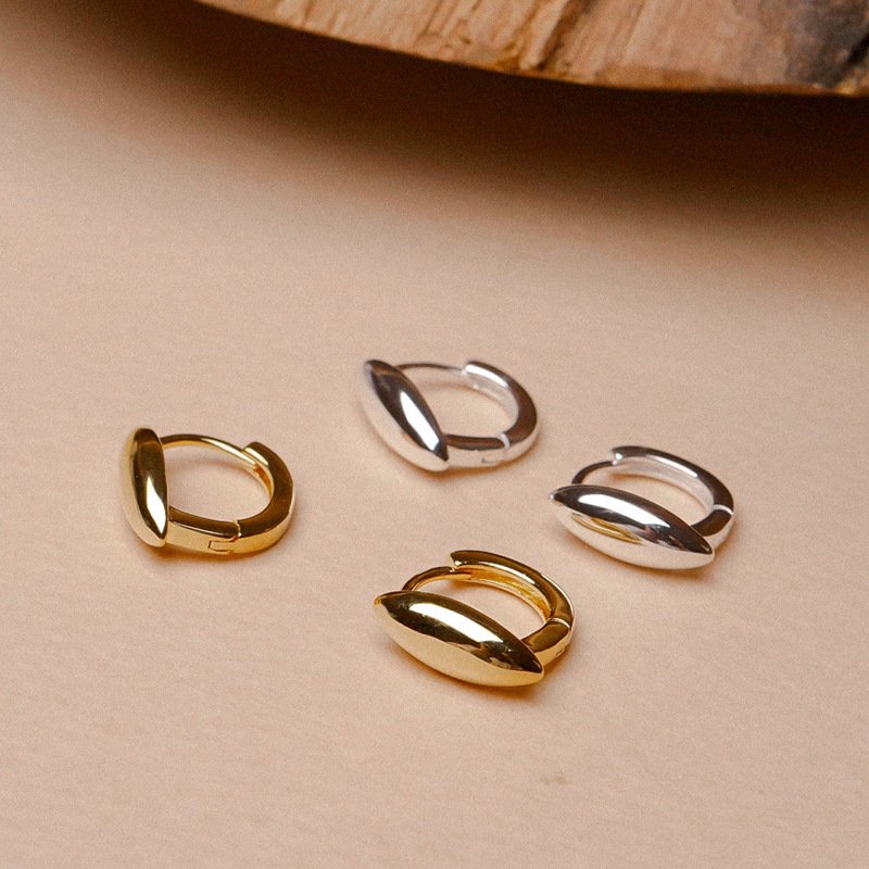 New Arrivals Cute Earing Silver Wholesale Designer Inspired Earrings Hoop Earrings