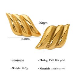 18k Gold Square Cut Earrings Moissanite