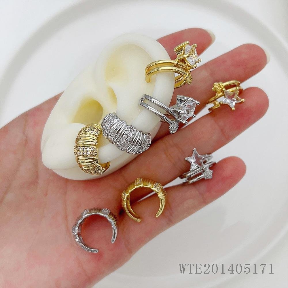 Accessories Women Jewelry gold plated Non Pierce Ear Cuff