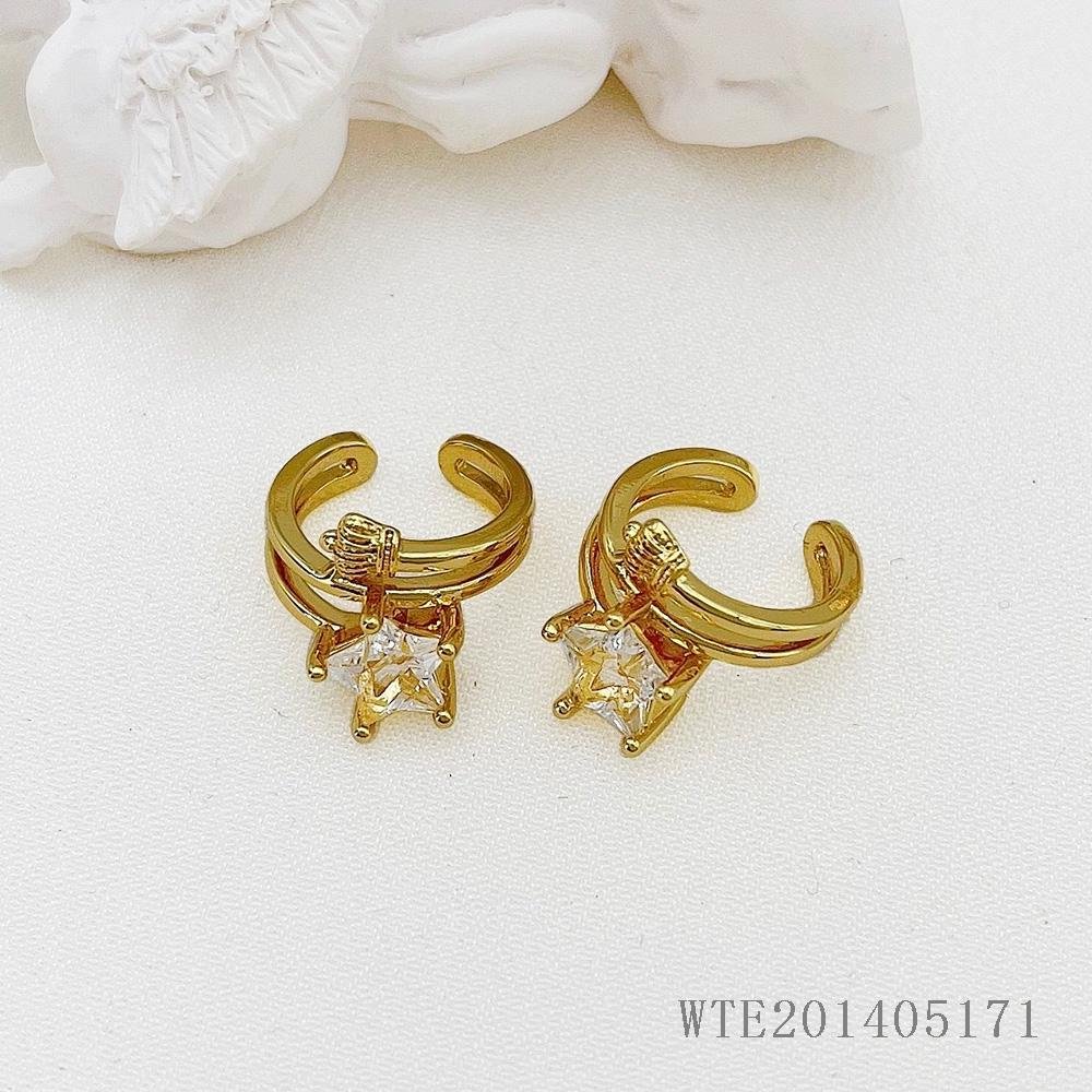 Accessories Women Jewelry gold plated Non Pierce Ear Cuff