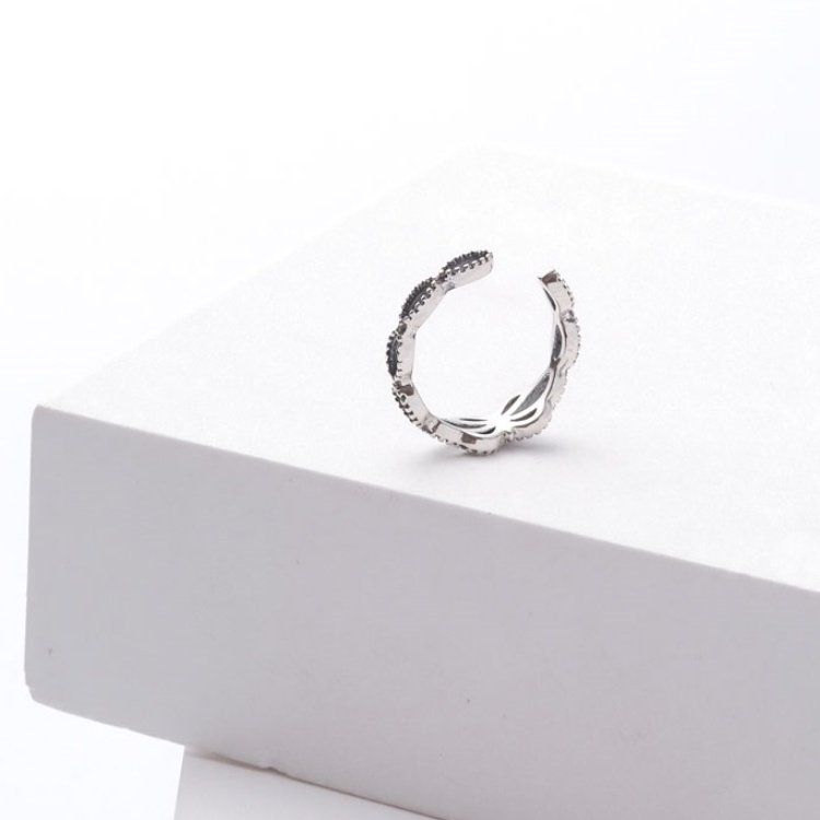 2024 Fashion 925 sterling silver vintage minimalist ear bone clips nickel free jewelry rhombus medieval style women cuff earring