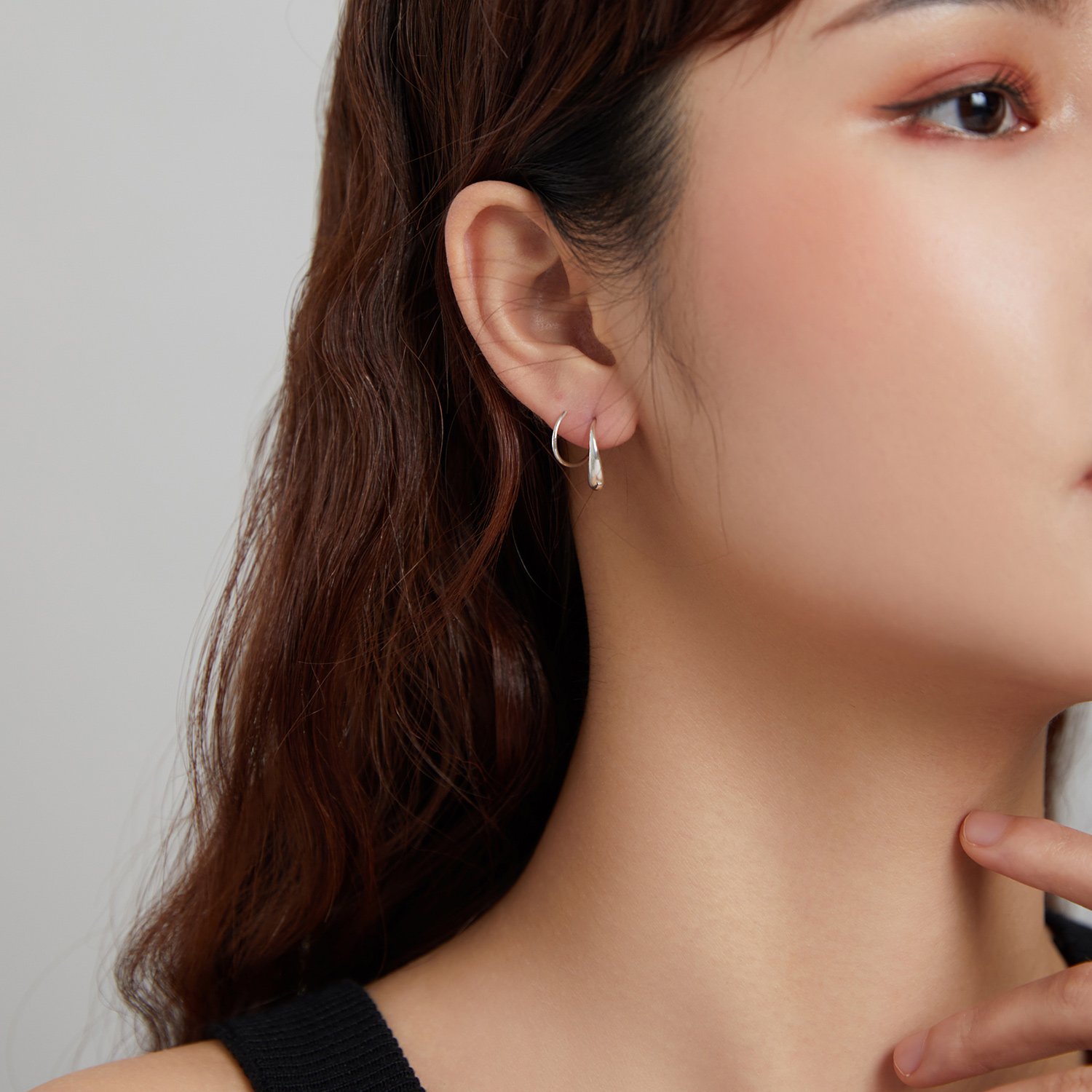 925 Sterling Silver Twist Earrings Minimalist Cuff Clip-on Ear Cilp Earrings for Women