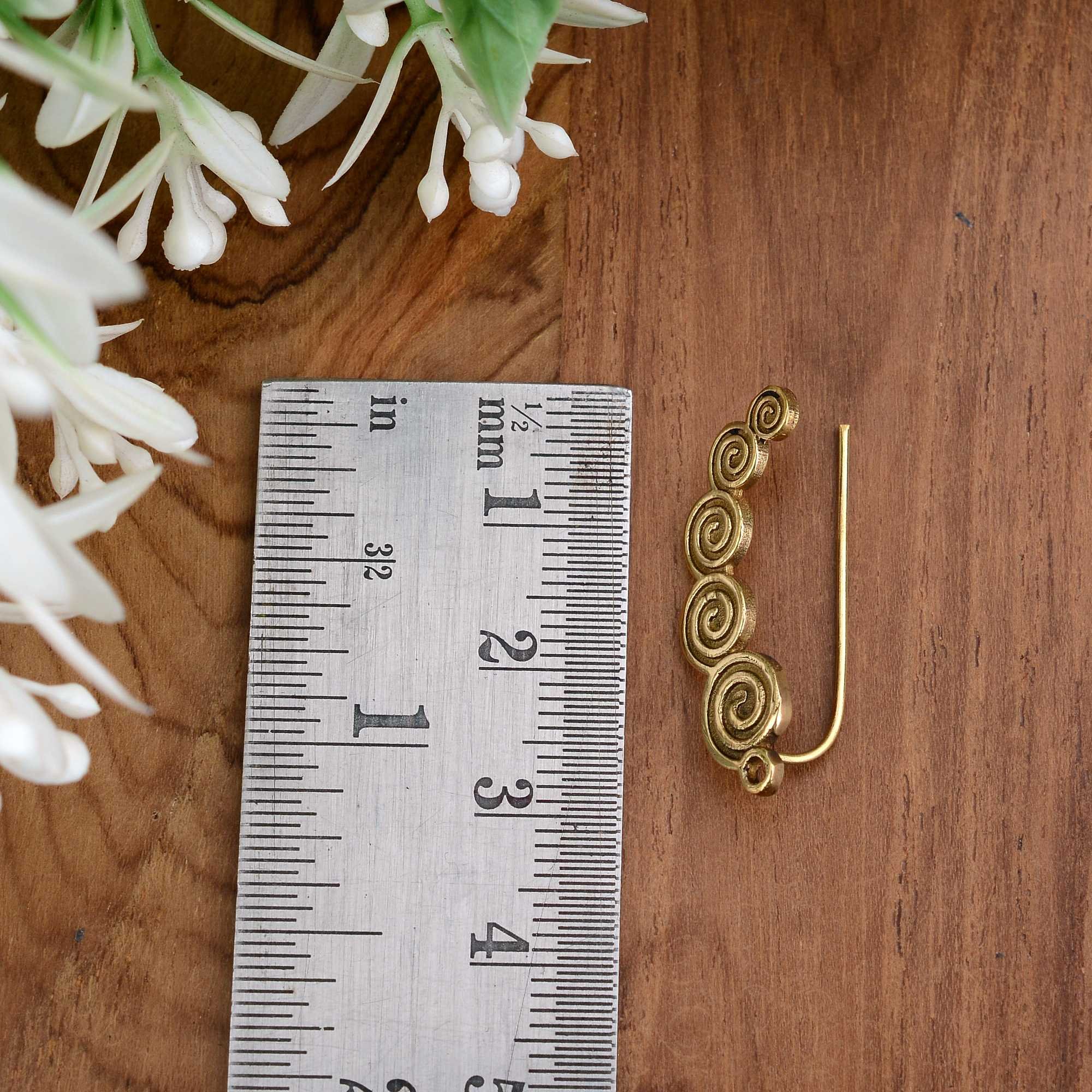 Wholesale Women Ear Climber Gold Plated Trendy Jewelry Popular Boho Curved Ear Climber Earring