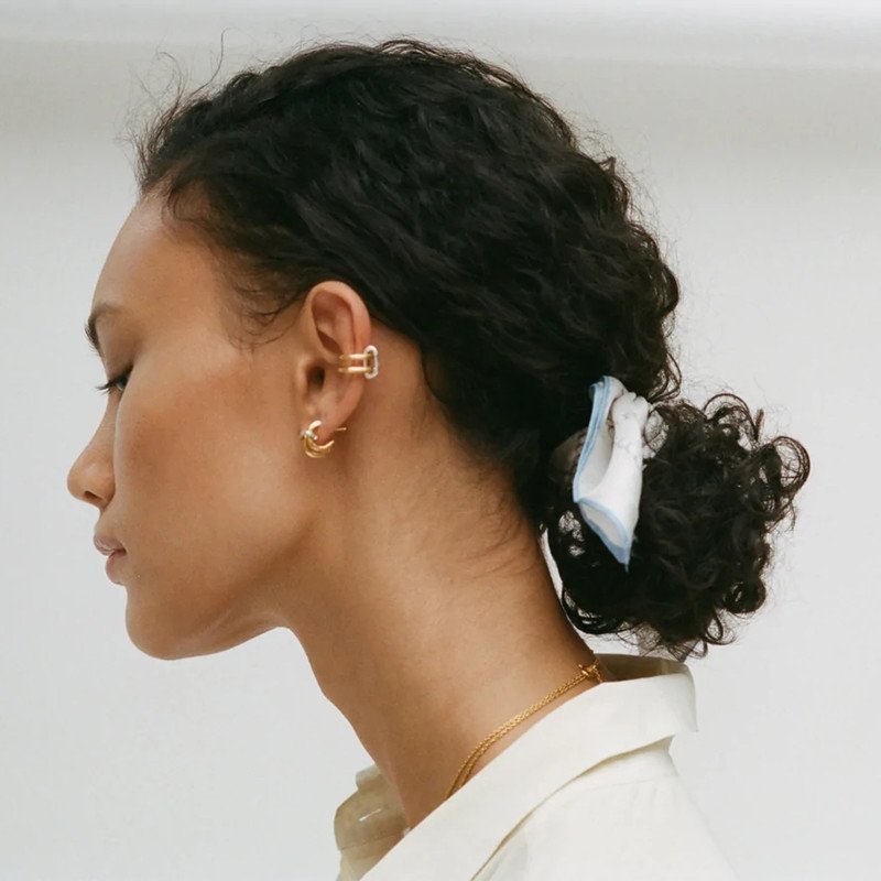 Mixed Plating Color Fashion Unique Cuff Earrings