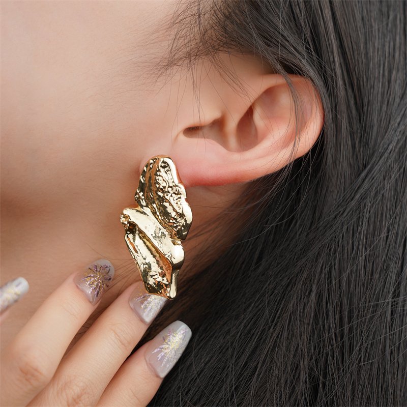 Goreal 035 Unisex Stud Earrings Free Sample Hawaiian Style Trendy Diamond-Studded Stainless Steel Hypoallergenic Jewelry Fashion