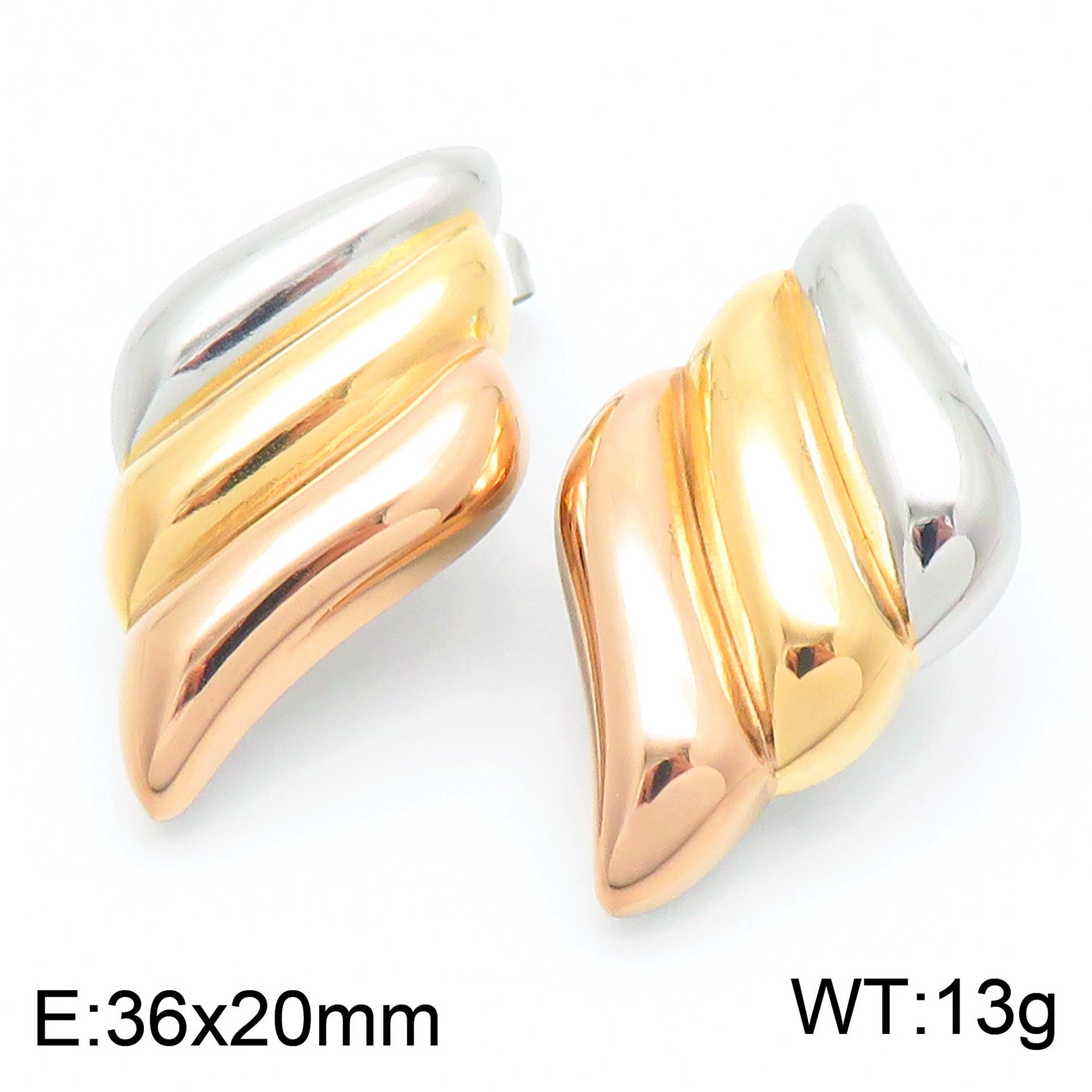Cross border niche design angel wing earrings light luxury trendy daily temperament earrings new style