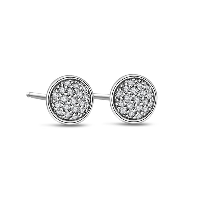 New 925 Sterling Silver Simple Solid Color Original Design Classical Stud Earrings Women Girls Fine Jewelry Wholesale Customized