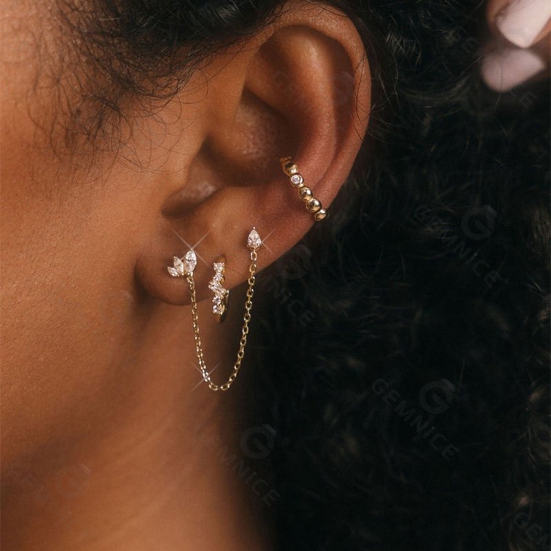 Non Pierced Cuff Earring Ear ring For Women No Piercing Ear Hole Cuff Clip On Earrings