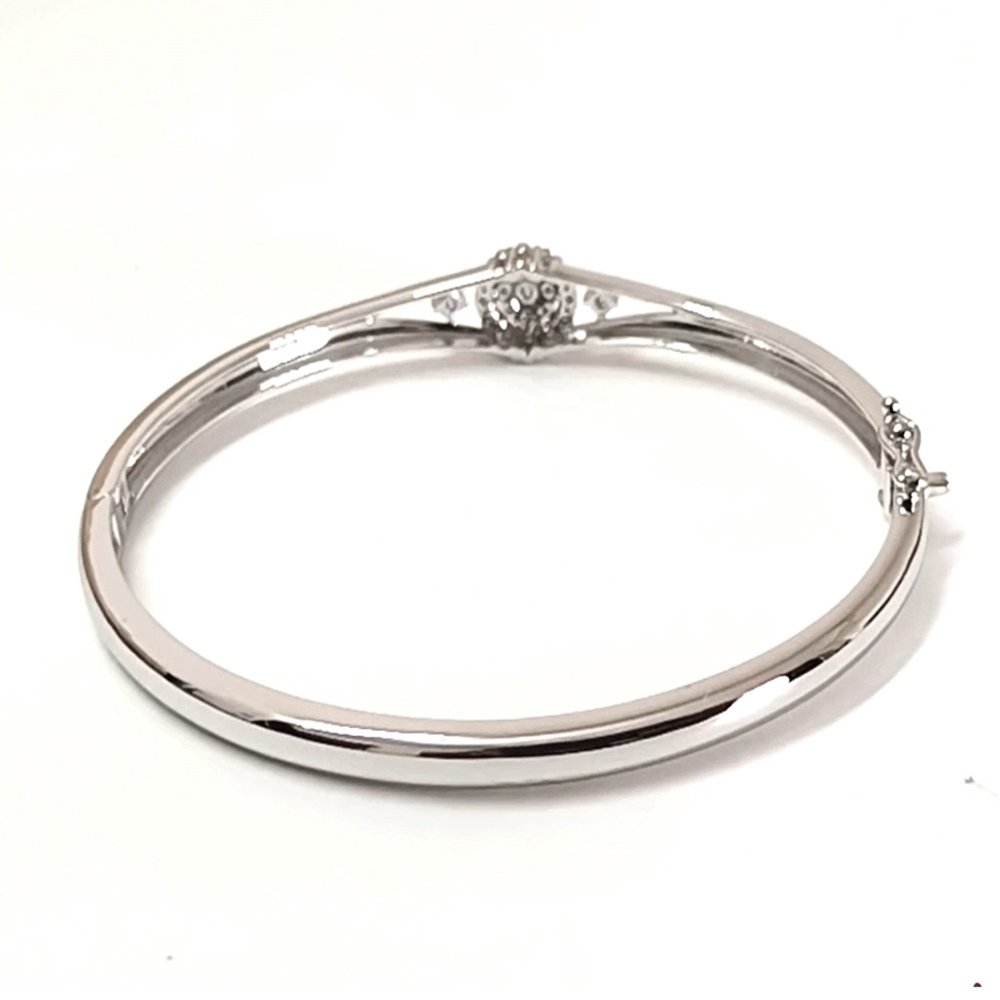 Golden Cuffs Best Design Single Piece Price 14K White Gold Genuine Natural Diamonds bracelet Gold Bracelet