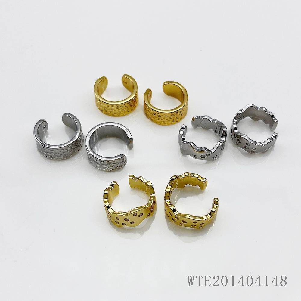 18K Gold Plated Earrings Bisuteria Fashion Ear Cuffs