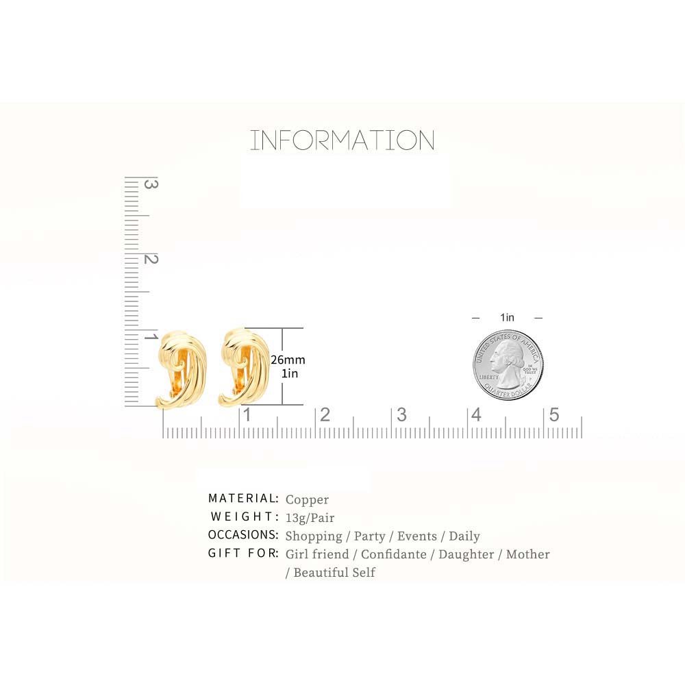Angel wings stud earrings party jewelry non piercing ear cuff earrings women 18k gold color wholesale korean