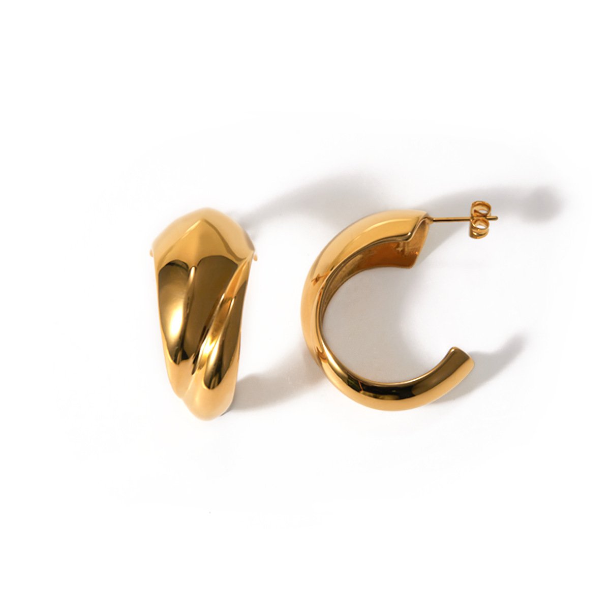 Factory direct sales new French retro turquoise earrings European and American fashion high-end light luxury women's earrings