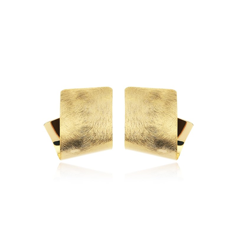 Most Popular French Retro Gold Plated Geometric Large Earrings Vintage Exaggerated Sliver Plated Irregular Round Hoop Earrings