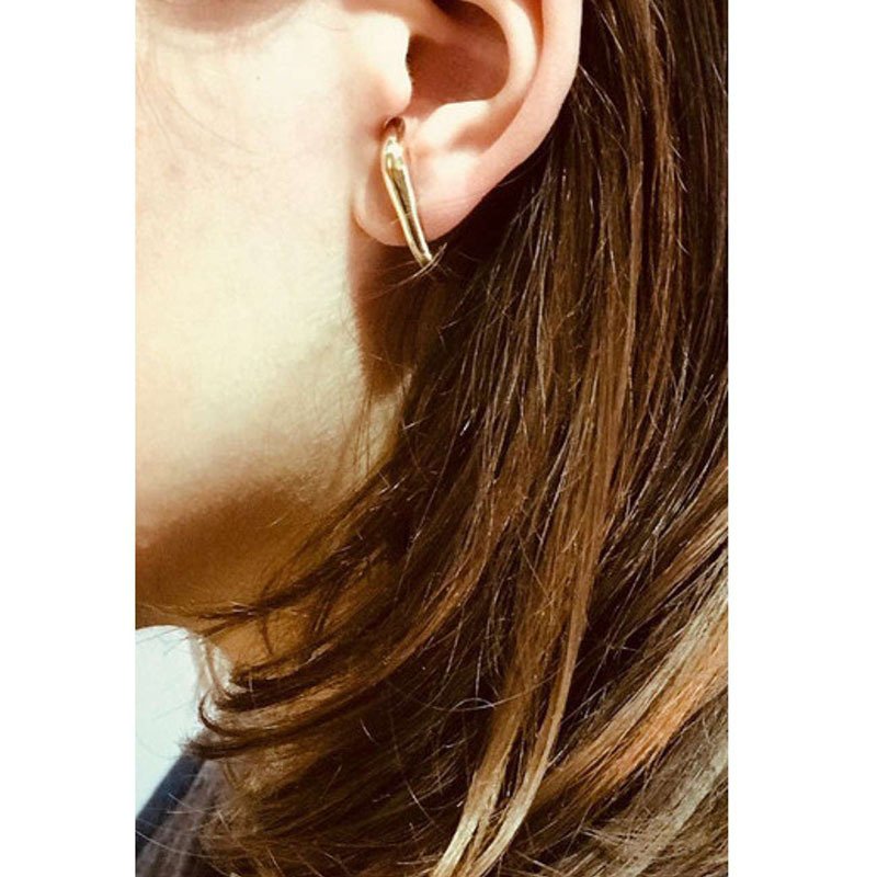 Unique Design Ear Cuff Stud Earrings 18K Gold Plated Stainless Steel Stud Cuff Earrings INS Hot Selling Stud Ear Cuffs