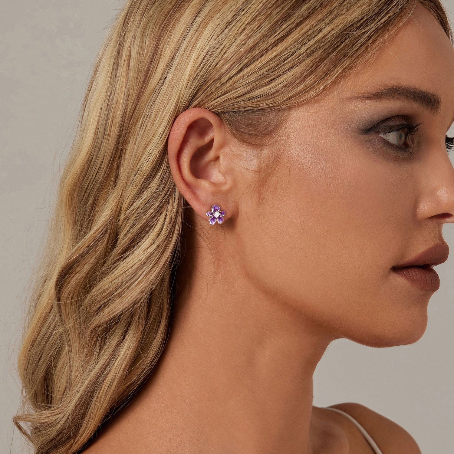 Qings Fashion Design Jewelry 925 Sterling Silver Zircon Earrings Fine Jewelry Custom Enamel Colorful Stud For Woman Earring