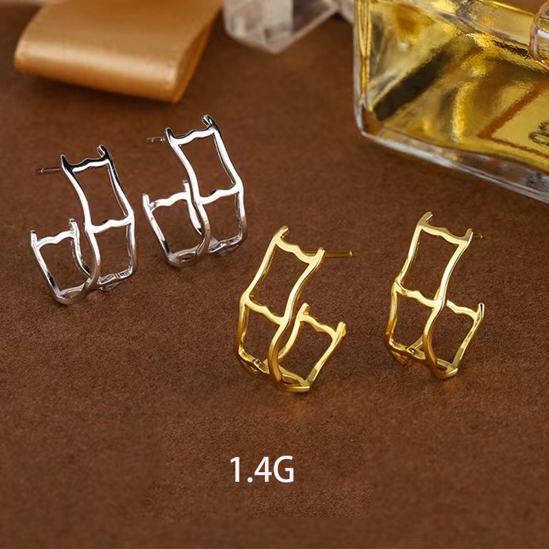 fashion jewelry woman stud earrings 925 sterling silver