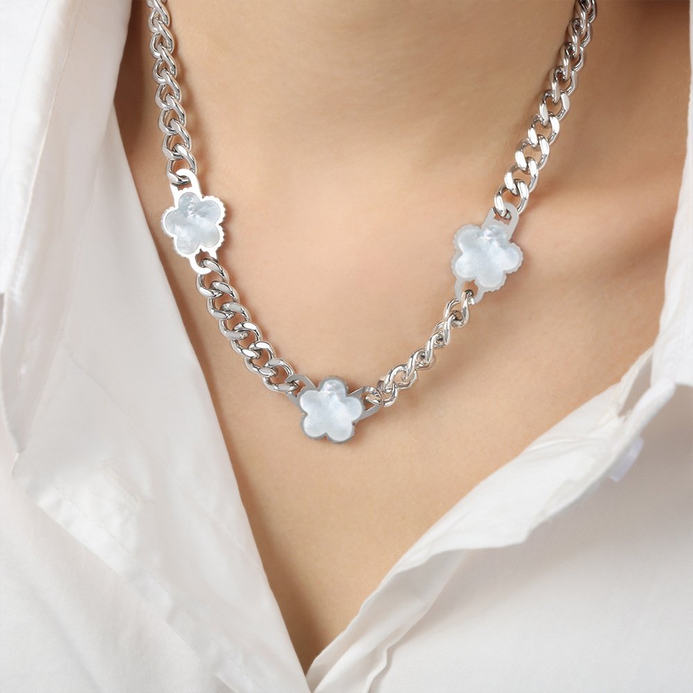925 Silver Designer Jewelry Van Cleef Bracelet 18K Gold Plated Lucky Clover Bracelet Necklace Earrings Brand Jewelry