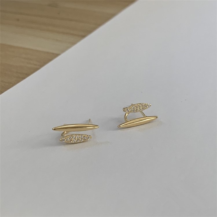 2022 s925 Korean fashion design gold plating Cuff Earrings
