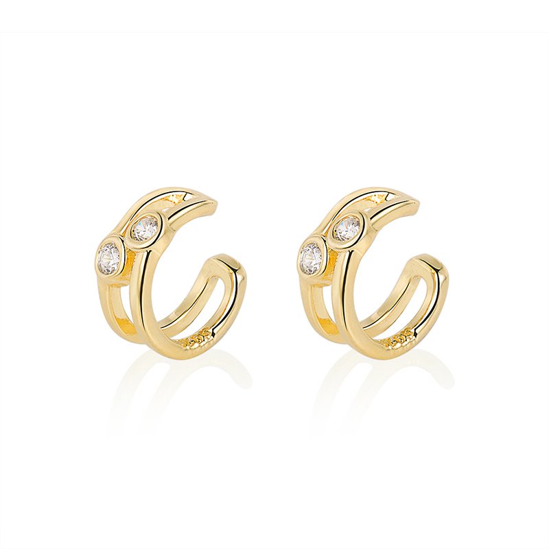 Wholesale minimalist bead sterling silver handmade ear cuff earrings