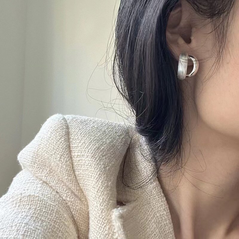 Charming fashion factory wholesale S925 sterling silver 18k gold earrings 2023 recommended style female high-end jewelry set