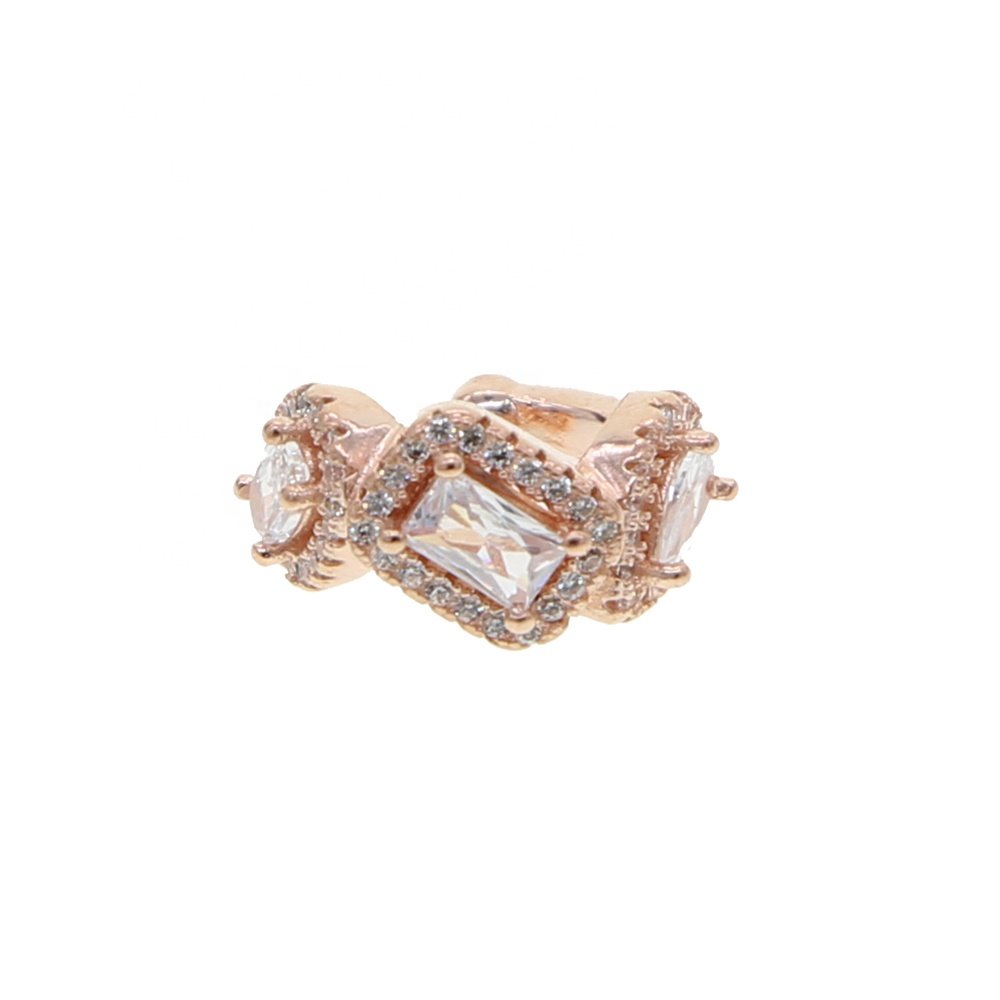 1 piece ear cuff gold plated birthstone big diamond bling cuff earring