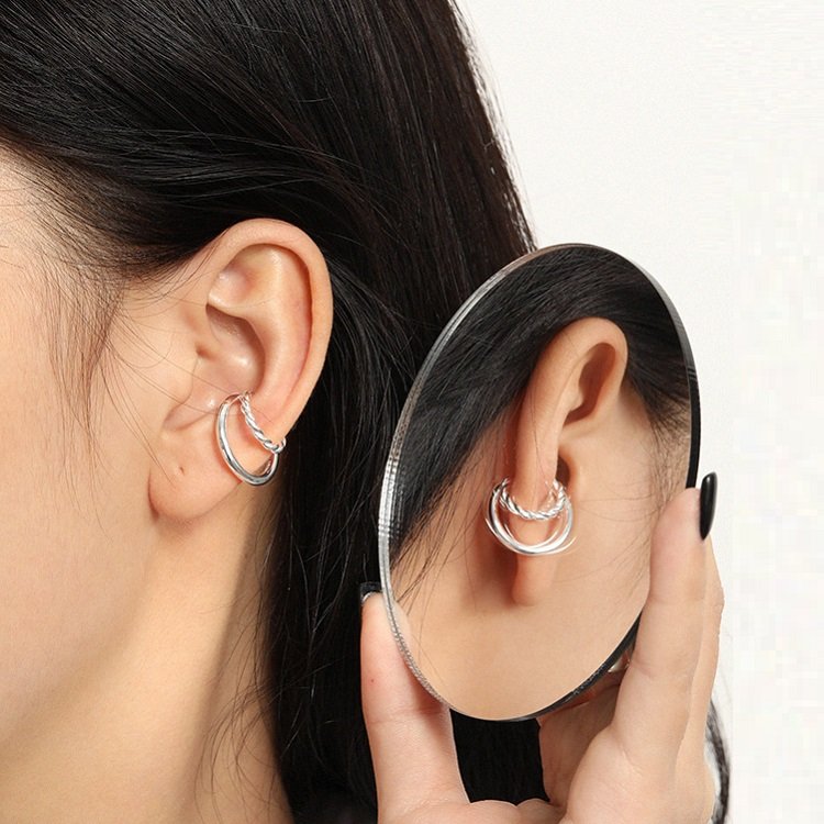 Simple fine jewelry multiple styles clip on earrings 925 sterling silver
