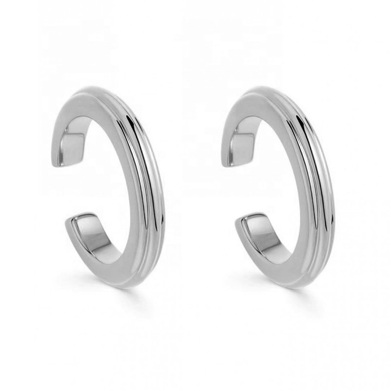 Gemnel No piercing jewelry clip on earrinjgs 2020 solid 925 silver ear cuff