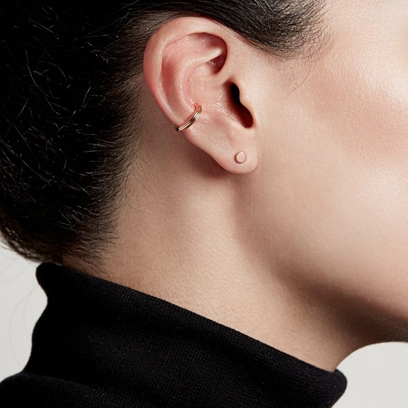 Gemnel No piercing jewelry clip on earrinjgs 2020 solid 925 silver ear cuff
