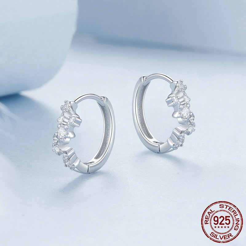 European And American High Grade 925 Sterling Silver Hoop Earrings Retro Hollow Butterfly Earrings Scorpion Earrings For Women