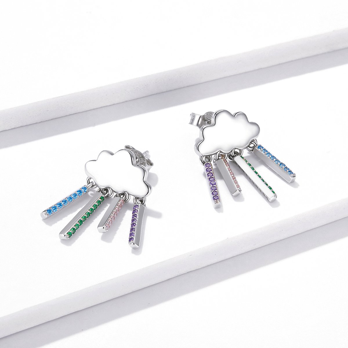 925 Sterling Silver Drop Earrings for Women Fashion Designer Jewelry