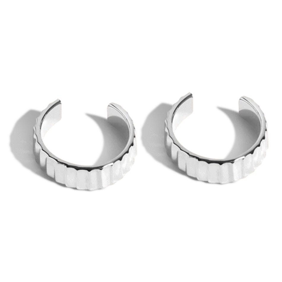 Unique design Earrings 925 Sterling Silver Infinity Ear Cuff Gold Plated Cuff Earrings
